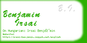 benjamin irsai business card